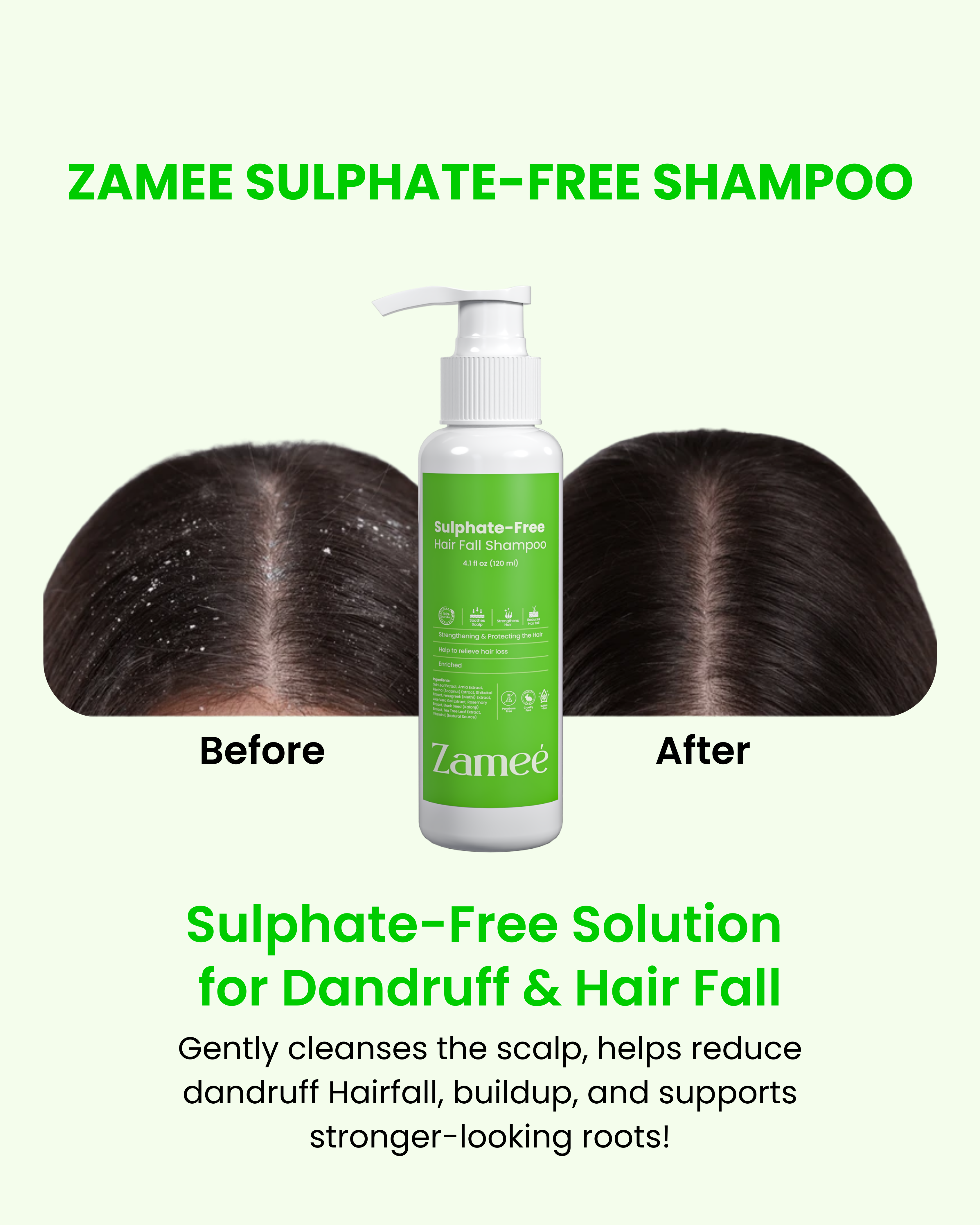 Zamee™ - Sulphate Free Hairfall Shampoo
